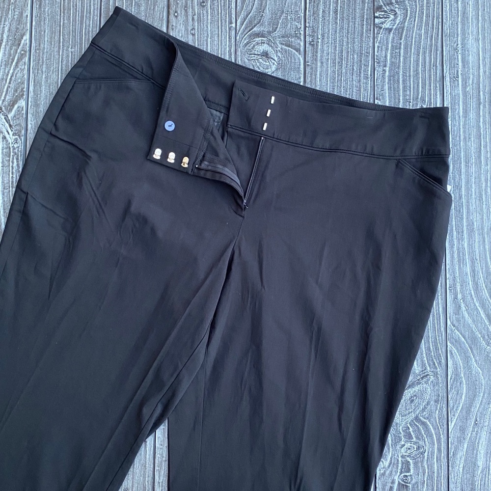 Plus Size Black Trouser Pants Tummy Control Smooth - Picture 3 of 10